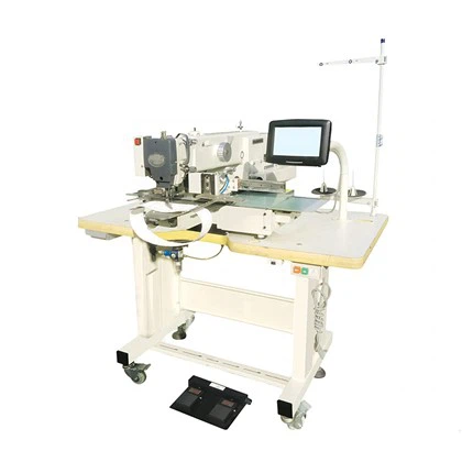 Máquina de costura automática de anel pendurado no computador